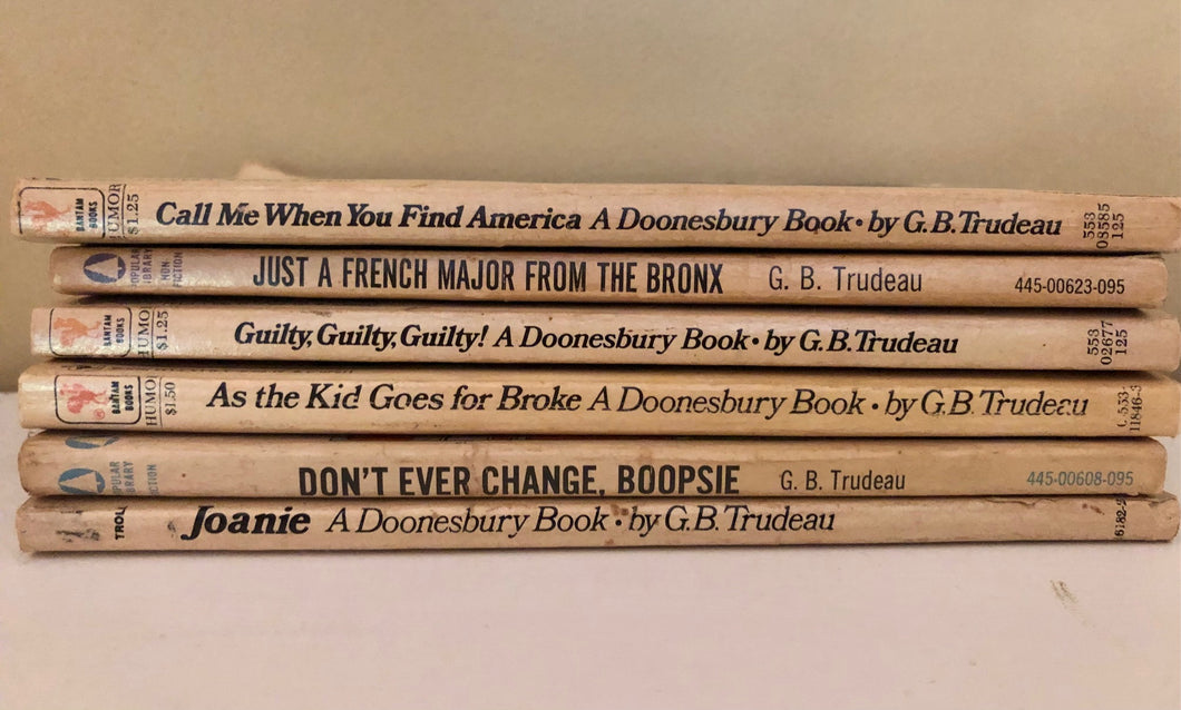 6 G.B. Trudeau  Doonesbury  paperback books