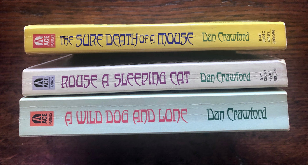 3 Dan Crawford Fantasy books mid 1990's