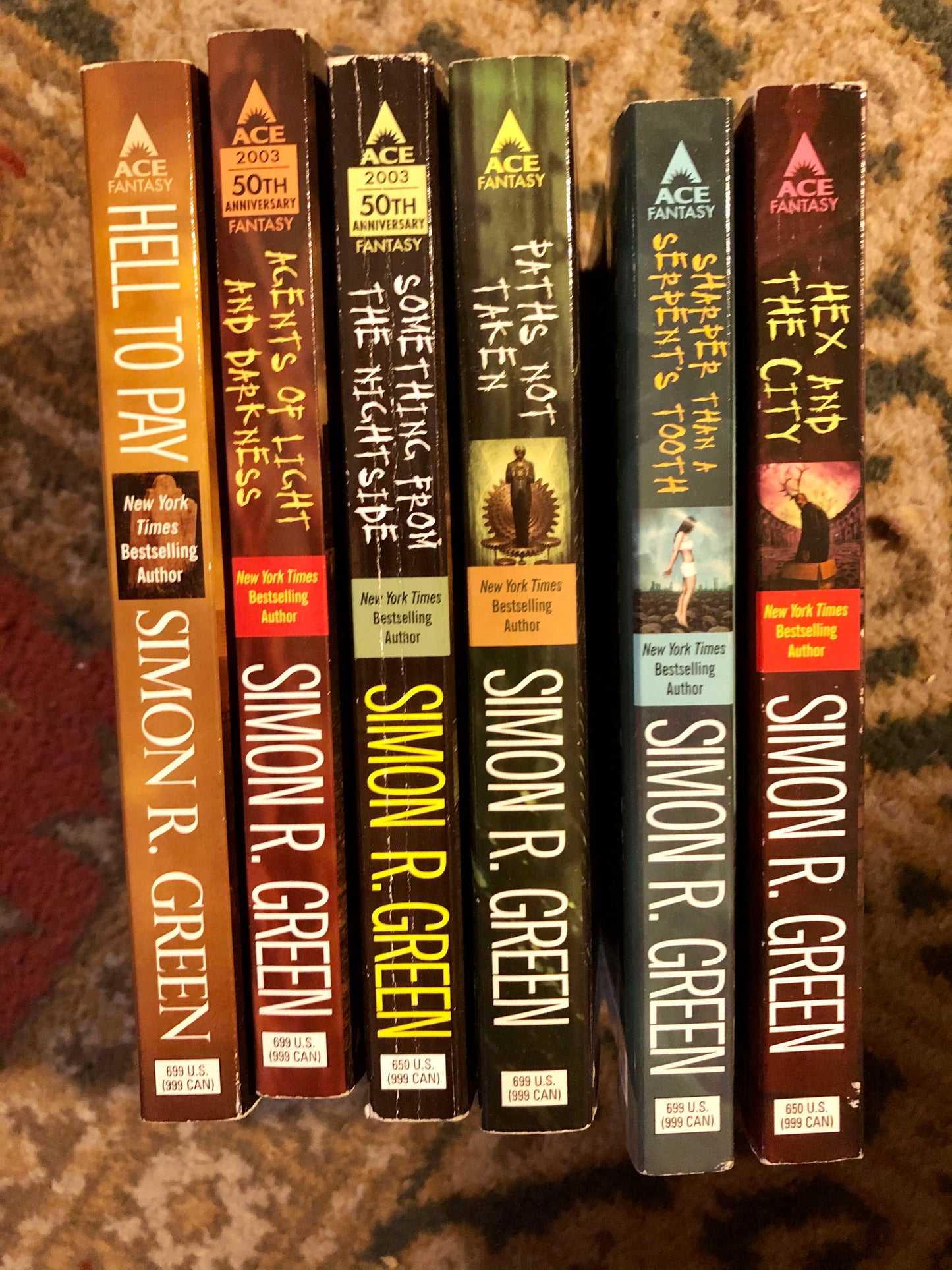 6 Simon R Green Books of The Nightside series