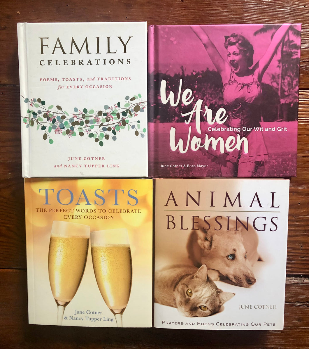 4 Signed Poetry Books by June Cotner