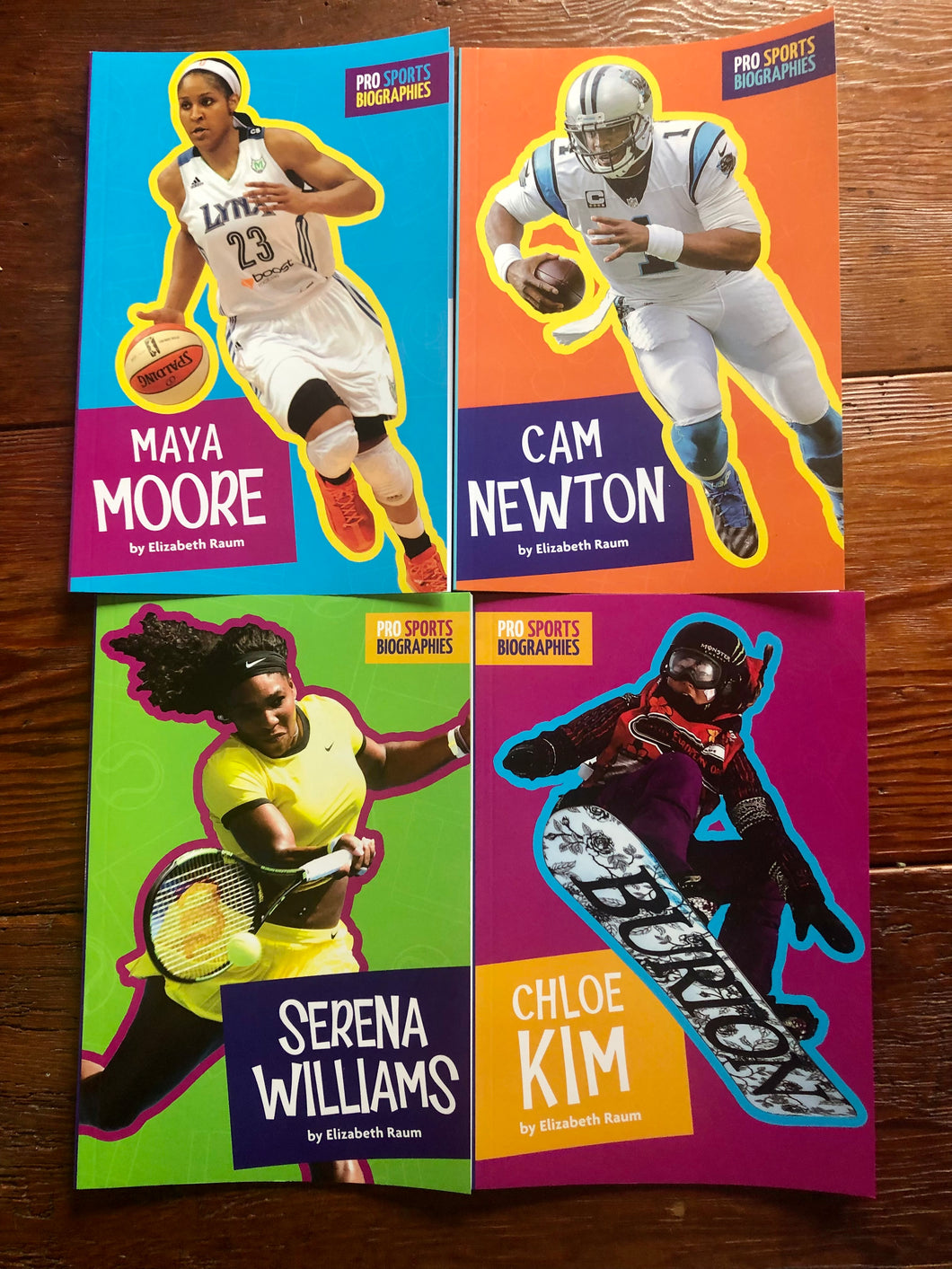 4 Pro Sports Biographies for kids- easy to read format