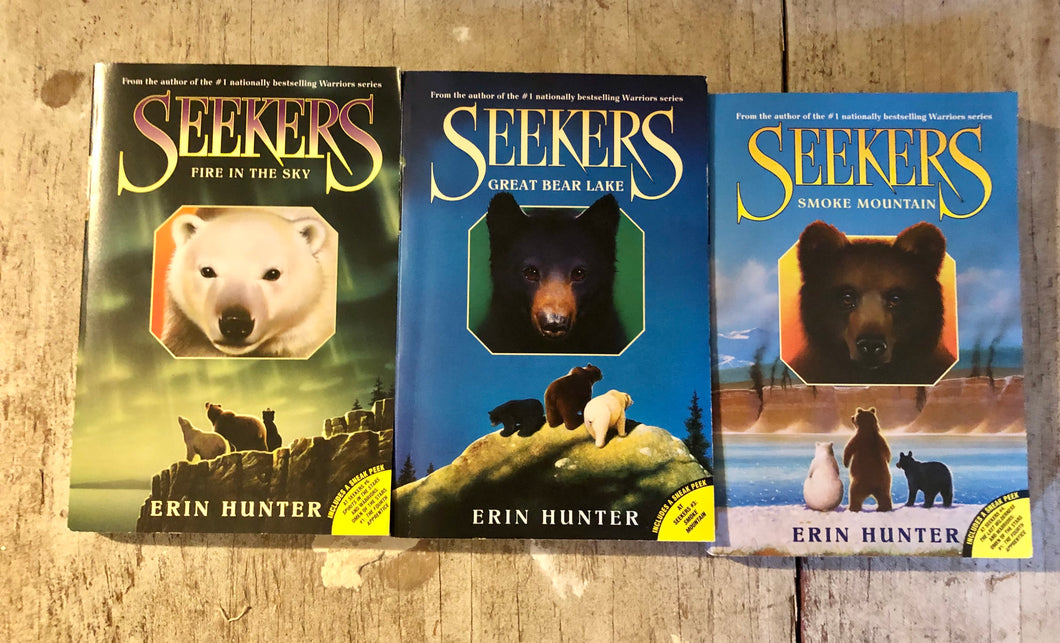 3 Erin Hunter middle grade  Seekers books