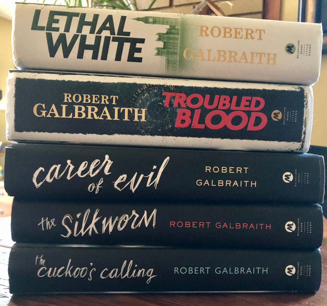 5 Robert Galbraith hardback mystery books-Cormoran Strike