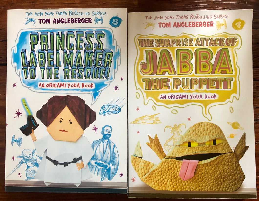 2 Origami Yoda Books, by Tom Angleberger,  middle grade books